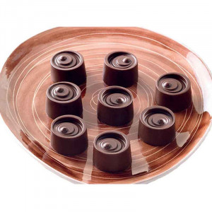Forma Silicon Praline Silikomart Vertigo Ø 2.8 x H 2 cm, 10 ml, 15 cavitati (SCG04) - Img 2