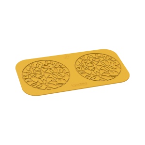 Forma Silicon Silikomart NaturaE Cerc Frunze / Esotico Ø 14 x H 0.1 cm, 2 cavitati, 13 ml - Img 4