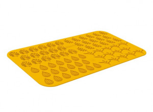 Forma Silicon Silikomart NaturaE Frunze 4 modele 4 x 2.5 x H 2 cm - 4 x 4.9 x H 2 cm, 1 ml, 68 cavitati - Img 3