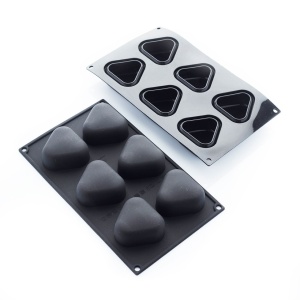 Forma Silicon Triunghi 7.15 x 6.7 x H 3.55 cm, 6 cavitati, 104 ml - Img 3