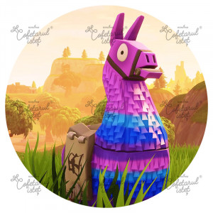 Fortnite nyomtatott cukormassza Fortnite Model 3, Ø 20 cm - Cukrászda Istet