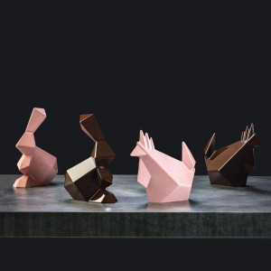 Gainuse Stylised 3D, 17 x 10,5 x H 15 cm, пластмаса Matrite Set 2 Subjects Chocolate - Img 2