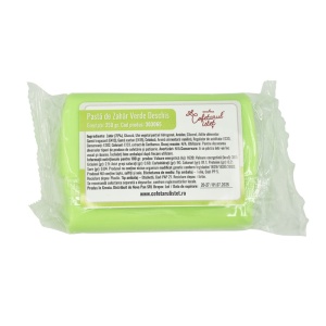 Green sugar paste, 250 gr - Img 1