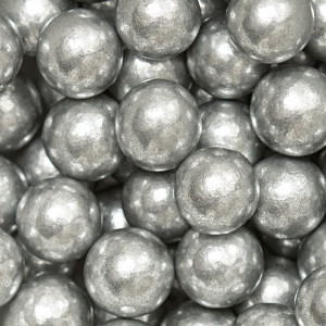 Gyöngyházgyöngyök ezüst ezüst oldalfat Ø 8mm, 100 gr - Img 2