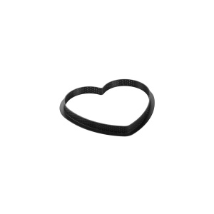 Heart Tart 20.5 x 19 x H 2 cm - Thermoplastic Microperforated Frame - Img 2