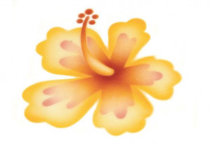 *Hibiscus Airbrush Hibiscus, 2 Sizes