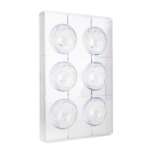 Matrita Policarbonat 6 Praline Minge Fotbal, Ø 6 x H 3 cm, 22 gr - Img 2