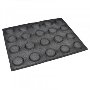 Microperforated Silicon Mould 30x40cm, 20+20 Round Cavities Ø5xH1.6cm, Set 2 pcs - Img 2