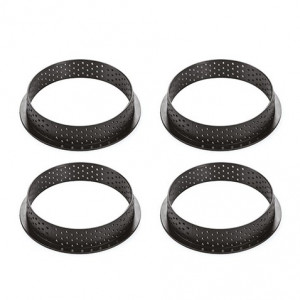 Microperforated Thermoplastic Copper Ø 10, Round, Set of 4 pcs - Img 2