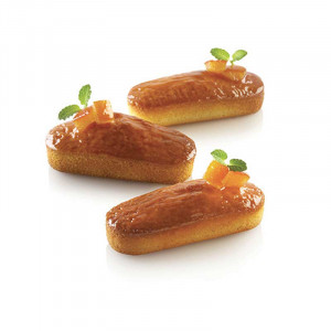 Mikroperforált szilícium forma 30,5 x 20,3 cm, 6 üreg 9,5 x 4 x H 2,5 cm, 2 db-os készlet - Img 1