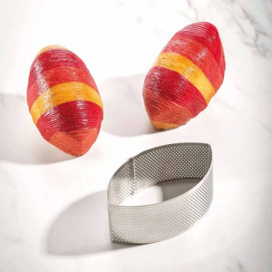 Mikroperforált Tarte Viennoiserie Johan Martin Elipsa 12,5 x 7,4 x H 4,5 cm 12,5 x 7,4 x H 4,5 cm - Img 2