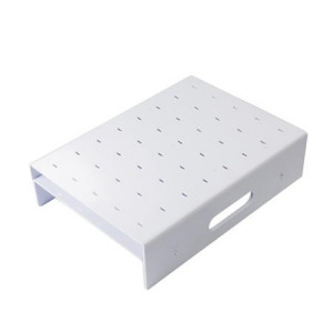 Mini PushUpPops tartó, 40 termék, plexi fehér, 40 x 31 x H 9 cm, 40 x 31 x H 9 cm