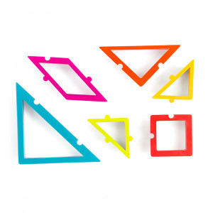 Műanyag vágógépek Geometrikus formák - Tangram puzzle, 6 db-os készlet + 20 lehetséges modell - Img 5