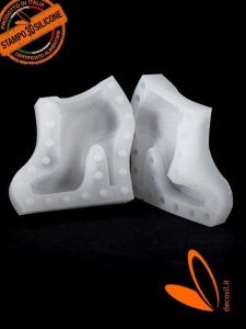 Mulaj Силиконова форма за обувки Реколта 3D форма, 10 x 4,2 x H 9,3 cm - Img 2