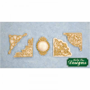 Mulaj Silicon Medalion si Decor Colt, 5 Subiecte 3.5 x 3.5 cm - Img 2