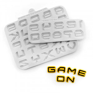 Mulaje Silicon Alfabet + Cifre Stil Science Fiction H 1.7 cm, Set 2 Buc - Img 3
