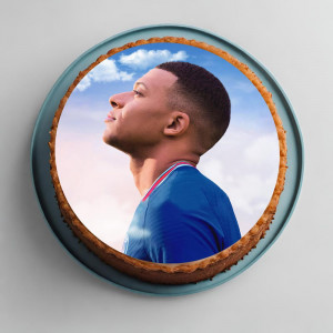 Nyomtatott gofris pohár Labdarúgás Mbappe Mbappe Mbappe Model 2, Ø 20 cm - Istet Cukrászda - Img 2