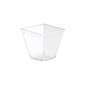 Pahare Reutilizabile Victoria Mini Desert 210 ml, 7.1 x 7.1 x H 7.2 cm, Set 50 buc