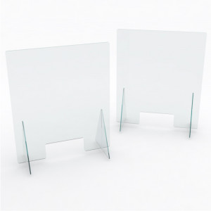 Paravan Protection and Anti-Collision Straight Corners with Window, L80xH70xW30cm - Img 3