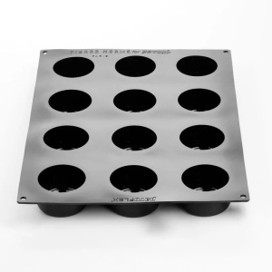 Pavoflex mould Aura Pierre Herme Ø 7 × H 4 cm, 12 cavities, 140 ml - Img 4