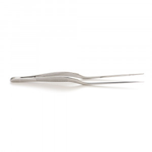 Penseta Inox Curba Decorare Produse de Bucatarie / Cofetarie, L 14 cm - Img 2