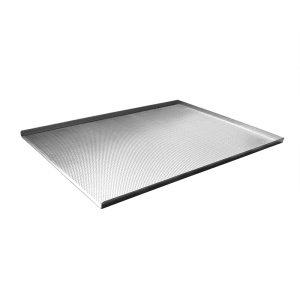 Perforated Aluminium Tray - 3 Edges, 78 x 58 x H 2 cm - Img 1