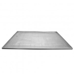 Perforated Aluminium Tray - 4 Edges, 80 x 60 x H 2 cm - Img 2