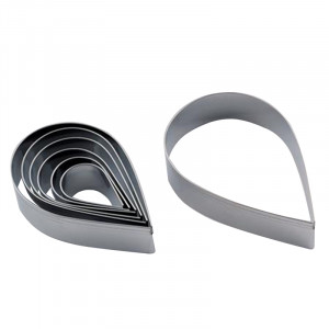 Picatura - Stainless Steel Cutters Ø 3.5 - 9 x H 2 cm, Box 7 pcs - Img 1