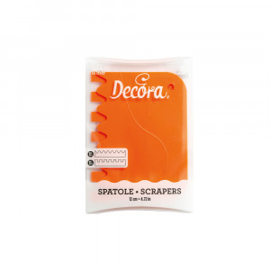 Plastic Scratch-Orange, 12x8.3 cm, Comb Model, Set 2 pcs - Img 3