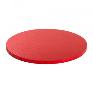 Platou Tort Rotund Rosu Satinat, Ø 45 x H 1.2 cm - Img 1