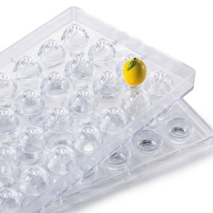Polikarbonát forma 28 Praliné 3D gyümölcsös praliné, Citrom - Img 2