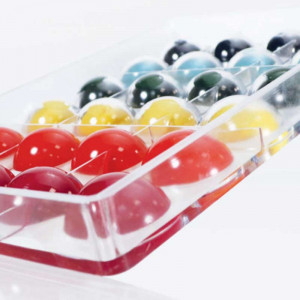 Polycarbonate mould 15 Semi-spherical Ø 3.5 cm, 17.5x27.5 cm - Img 2