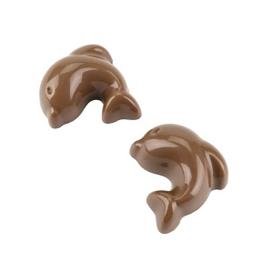 Polycarbonate mould 20 Pralines Flipper Dolphin, 4 x 3.3 x H 1.65 cm, 10.5 gr - Img 2