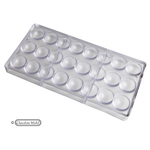 Polycarbonate mould - Mini golf ball, 24 holes, Ø 3 x H 1.5 cm, 8.5 gr - Img 2