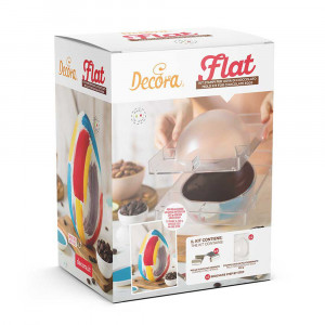 Polycarbonate Polycarbonate Chocolate Chocolate Flat Mould, 1 Cavity, 20.5 x 13.5 x H 7.5 cm, Set 2 Pieces - Img 1