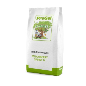 Premix Занаятчийски/мек сладолед за студена обработка, SPRINT с парченца ягода PreGel, 1,32 кг