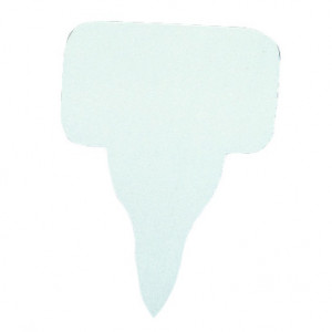 Price Labels Material Plastic White, 5.5 x H 8 cm, Set 50 pcs