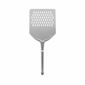 Professional Square Perforated Pizza Scoop Smart, Anodised Aluminium, 30x30 cm, 30 cm Handle