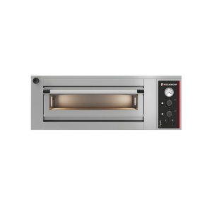 Professzionális pizzasütő, 6 x Ø 30-34 cm, hőmérséklet 450⁰C, felülről lefelé nyíló, modell PY M6, Pizza Group