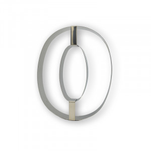 Rama Inox Cifra 0, Ø20xH4cm