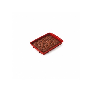 Rectangular silicone mould, straight edges, 28 x 24 x H 4 cm - Img 2