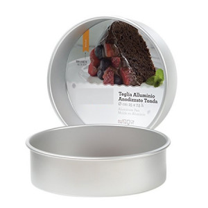 Round Round Tray Straight Edges, Ø 15 x H 7.5 cm, Anodised Aluminium