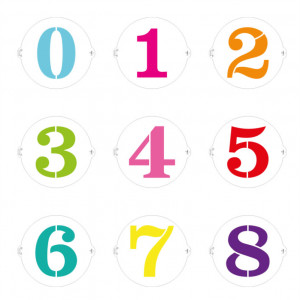 Sablon Plastic Round Decor Decor Round Sablon 6, Ø 25 cm - Img 5
