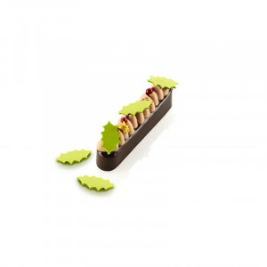 Sablon Silicone Christmas Leaf - 36 decorations 4 x 2.2 x H 0.2 cm, 1.2 ml - Img 1