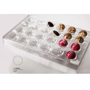Semispheres Ø 2 cm - Polycarbonate mould, 45 Chocolate Pralines - Img 2