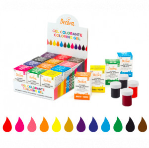 Set of 12 Gel Food Colourings, 12 pcs x 28 gr - Img 2