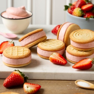 Set of 2 Silicon Biscuit Moulds 2 Models 2.87 - 3 x 1.65 - 1.75 x H 0.1 - 3.5 cm, 6 cavities - Img 2
