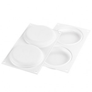 Set Tarte Ø 12 cm, 4 Rame Microforate + 2 Forme Silicon 2 cavitati - Img 2