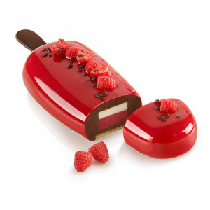 Silicon 3D Ice Cream Cake Tin 18.5 x 9.5 x h 5.8 cm, 765 ml - Img 2