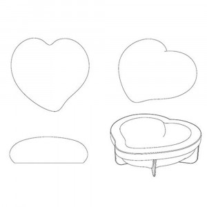 Silicon Cake Tin 3D Passion Mini Ø15xH5cm - Img 2
